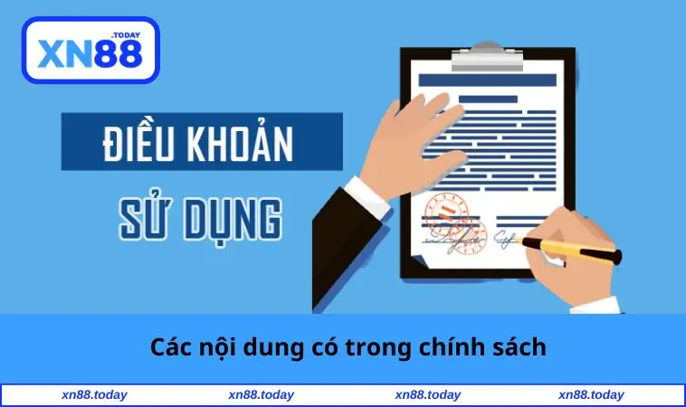 Nội dung có trong chính sách