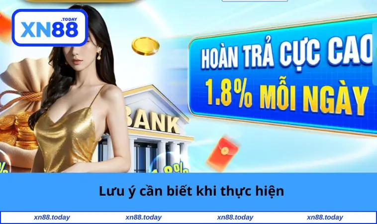 Lưu ý cần biết khi thực hiện
