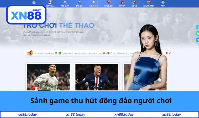 Sảnh game có đông người chơi